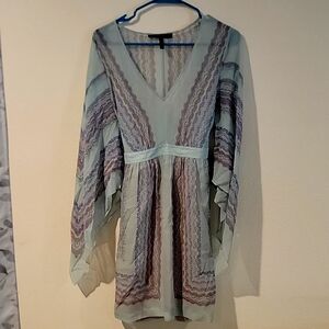 Bcbg maxazria, small, blue flowy dress with pockets 💙